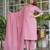 Beautiful pink three-piece salwar suit set.
