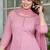 Beautiful pink three-piece salwar suit set.