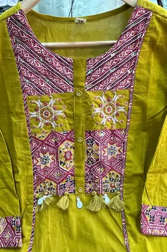 Beautiful mehandi green kurta set with printed pant dupatta