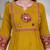 Beautiful three-piece salwar suit set in mustard yellow.