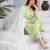 Beautiful jaipuri green straight-fit  bandhani design cotton kurta set