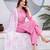 Beautiful jaipuri pink straight-fit  bandhani design cotton kurta set