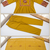 Beautiful three-piece salwar suit set in mustard yellow.