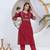 Beautiful three-piece salwar suit set in maroon.