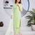 Beautiful jaipuri green straight-fit  bandhani design cotton kurta set