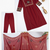 Beautiful three-piece salwar suit set in maroon.