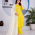 Beautiful jaipuri yellow straight-fit  bandhani design cotton kurta set