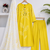 Beautiful jaipuri yellow straight-fit  bandhani design cotton kurta set