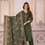 Beautiful olive green tassel meadow suit set