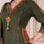 Beautiful olive green tassel meadow suit set