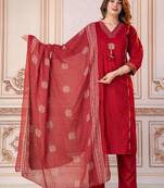 Beautiful red tassel meadow suit set