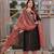 Beautiful black kurta set with printed pant dupatta