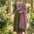 Beautiful green kurta set with printed pant dupatta