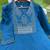 Beautiful blue a-line kurta set with printed pant dupatta