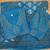 Beautiful blue a-line kurta set with printed pant dupatta