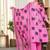 Beautiful pink 3-piece pure cotton kurta set