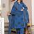 Beautiful blue 3-piece pure cotton kurta set