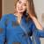 Beautiful blue 3-piece pure cotton kurta set