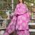 Beautiful pink 3-piece pure cotton kurta set