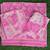 Beautiful pink 3-piece pure cotton kurta set