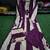 An elegant purple and cream 3-piece pure cotton suit set
