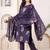 Beautiful purple kurta set with pant and dupatta