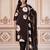 Beautiful printed brown kurta set with pant and dupatta