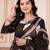Beautiful printed brown kurta set with pant and dupatta