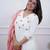 Beautiful white elegant cotton anarkali set with embroidery and cotton dupatta