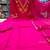 Beautiful  a pink colored embroidered cotton blend anarkali suit set with a dupatta