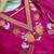 Beautiful  a pink colored embroidered cotton blend anarkali suit set with a dupatta