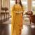 Beautiful  a mustard yellow embroidered kurta pant dupatta set.