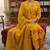 Beautiful  a mustard yellow embroidered kurta pant dupatta set.