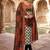 Beautiful premium white & black straight hand block printed kurti pant dupatta sets