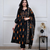 Beautiful premium black printed &  embroidered cotton kurta set with dupatta