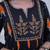 Beautiful premium black printed &  embroidered cotton kurta set with dupatta