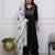 Beautiful premium black premium cotton embroidered kurti pant dupatta set