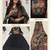 Beautiful premium black anarkali kurti set featuring a patchwork embroidered yoke and a patterned dupatta
