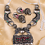 Tribal Bloom Oxidized Silver Necklace Set