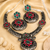 Traditional tribal flower necklace set