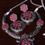Vintage floral oxidized jewelry set