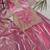 Pink colour pure gmy silk embroidered palazzo suit set