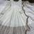 Cream colour embroidered chinon silk gown set with dupatta
