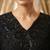 Black premium chinon beads work suit set with dupatta