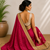 Pink fancy saree without blouse