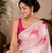 Pink Marble Dye Saree With Gota patti Work and Blouse