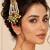 Premium kundan jhoomer with layered pearl tassels