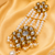 Ethnic gold plated kundan jhoomer