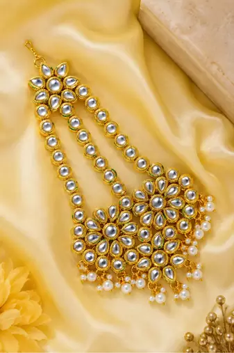 Designer kundan jhoomer for bridal wear