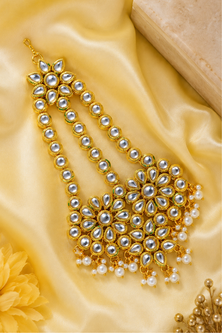 Designer kundan jhoomer for bridal wear